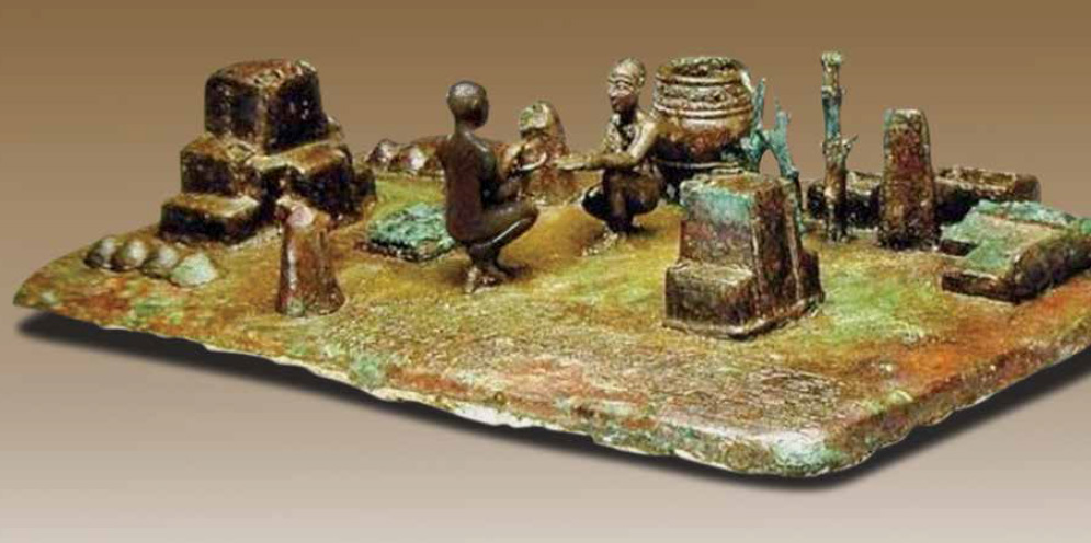 جشن خورشید: نیایشگاه «شامشی» در شوش ارزش و اعتبار خاصی داشت. ماکت برنزی 3200 ساله که به دستور شیلهاک از این نیایشگاه ساخته شده است.